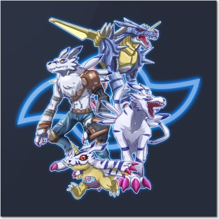 fanart gabumon evolution line Posters and Art